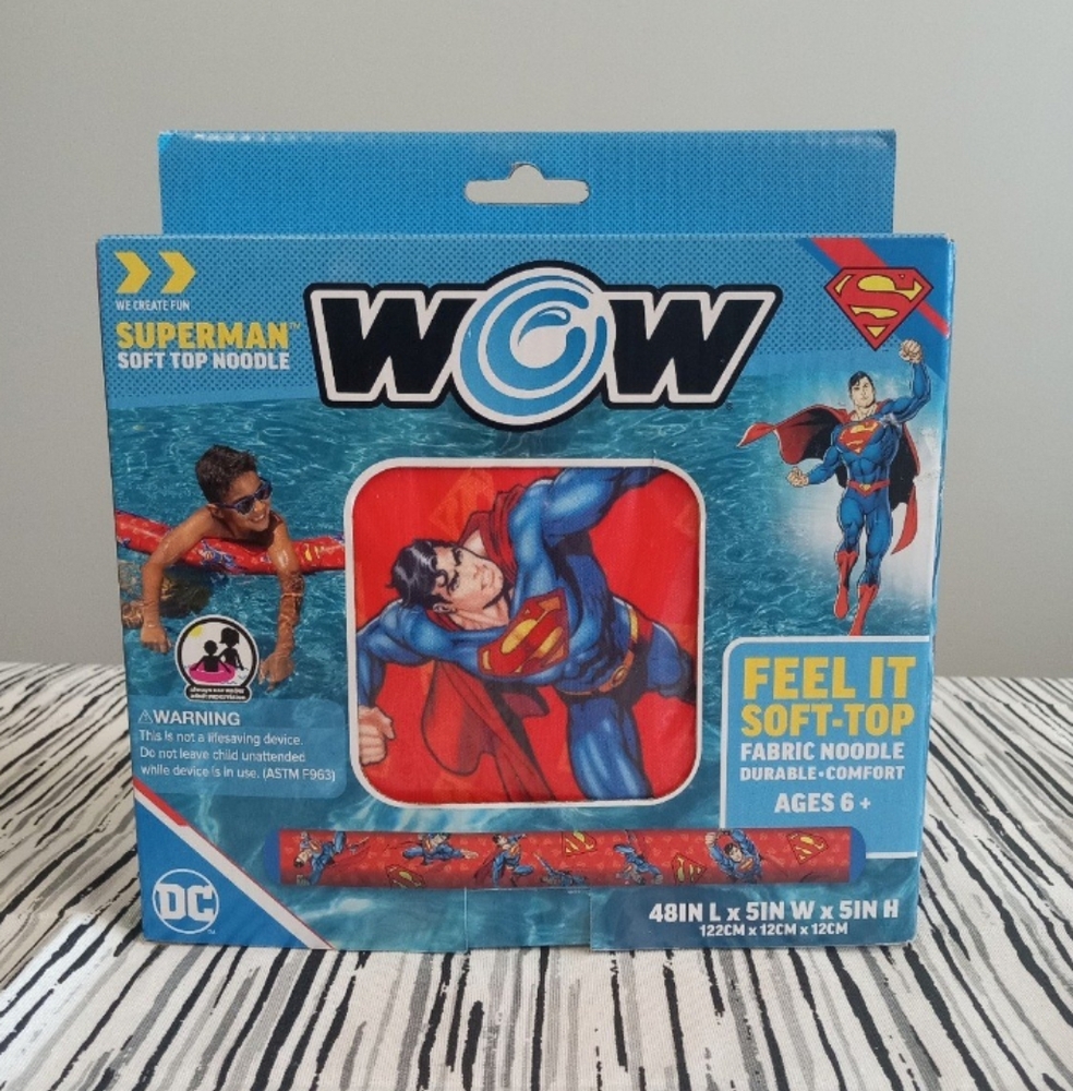 Superman Soft Top Floating Noodle for Swimming Durable and Comfortable